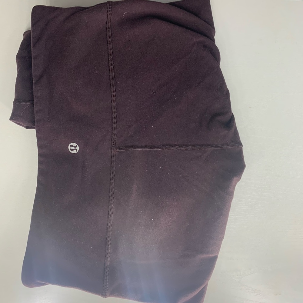 Maroon/ purple lululemon leggings